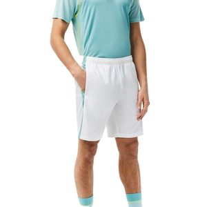 Shorts Bermuda Blancs pour Hommes avec Bande Latérale Séchage Rapide Taille Élastique Style Sportif - Product Image 1