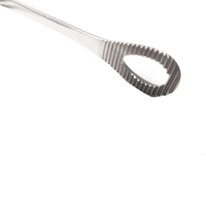 Pince à éponges vétérinaires de 7 pouces en acier inoxydable, à mâchoires de préhension manuelle, instrument chirurgical pour usage médical - Product Image 4