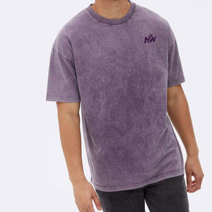 Service OEM – T-shirts légers pour hommes effet délavé – T-shirts slim fit pour hommes effet délavé, très tendance - Product Image 1