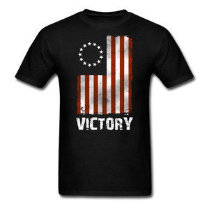 T-shirt décontracté à manches courtes et col rond pour homme, imprimé drapeau américain Victory, coupe classique, 100 % coton jersey doux 320 g - Product Image 3