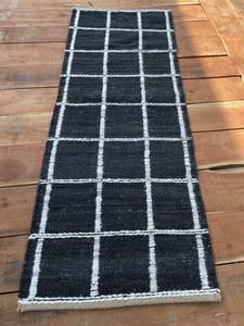 Tapis de couloir moderne en chanvre et jute tissé à la main, naturel, écologique, lavable, à poils ras, tapis de zone en jute pour cuisine, taille personnalisée - Product Image 3