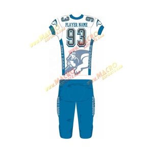 เสื้อฟุตบอลอเมริกันแบบซับลิเมชั่นลดราคาพิเศษ ชุดทีมสั่งทำได้ ยูนิเซ็กส์ ผู้ใหญ่ ไซส์ใหญ่ ระบายอากาศ แห้งเร็ว ขายส่ง - Product Image 3