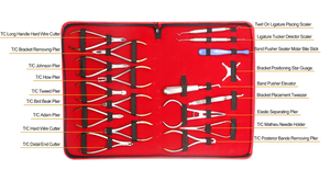 Juego de Instrumentos Quirúrgicos Dentales y Ortopédicos Ergonómicos de Acero Inoxidable, Kit de Alicates de Ortodoncia Manuales con 18 Posiciones de Mandíbula, Clase II - Product Image 3