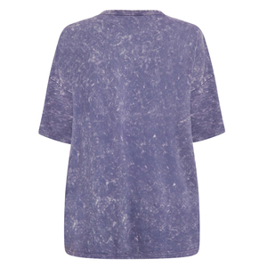 Camiseta de Algodón con Lavado Ácido para Mujer, Corte Holgado, Estilo Casual Vintage, para Usar en Verano - Product Image 5