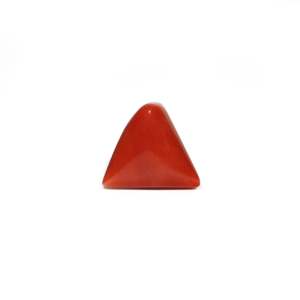 Premium 7.4 Carat Oval Cut Red Coral Loose Gemstone for Fine Jewelry - Product Image 1