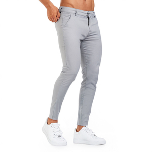 กางเกงผู้ชายทรงสกินนีและขายาวสำหรับผู้ชายดีไซน์แบบกำหนดเองแฟชั่นใหม่ - Product Image 5