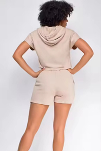 Ensemble 2 pièces surdimensionné pour femme, 100 % coton, avec logo OEM personnalisé, collection été 2026, prix de gros - Product Image 6