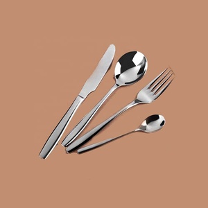 Juego de cubiertos de plata y acero inoxidable para comedor, set de cubiertos de diseño único, hechos a mano, mango plano pulido - Product Image 6