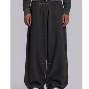 Wholesale Custom High Quality New Design Men Casual Flat Knitted High Breathable Anti-Wrinkle Elastic Waist Baggy Heavyweight - Product Image 6