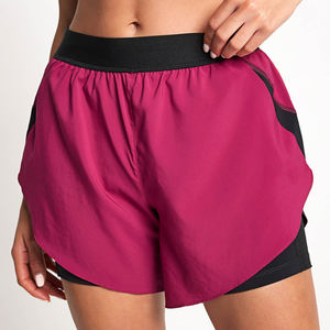 Pantalones Cortos Deportivos 2 en 1 de Alta Calidad para Mujer, para Correr, Hacer Ejercicio, Ciclismo, Verano, Lisos, para Gimnasio, Yoga - Product Image 1