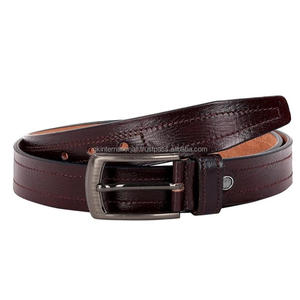 เข็มขัดหนังลำลองสำหรับธุรกิจของผู้ชายเข็มขัดลำลองทำจากหนังแท้แบบสั่งทำ - Product Image 4