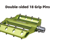 Pedales de Aluminio Duraderos Ultraligeros para Bicicleta de Montaña MTB con Rodamientos Sellados, Plataforma Ancha, Componentes para Bicicleta BMX K303X GINEYEA
