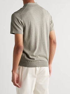 เสื้อโปโลคุณภาพพรีเมียม ดีไซน์ใหม่ ปักโลโก้ตามสั่ง สีพื้น ผ้าคอตตอน 95% สแปนเด็กซ์ 5% สำหรับผู้ชาย เหมาะสำหรับกอล์ฟและชุดยูนิฟอร์มธุรกิจ - Product Image 5