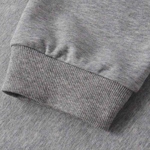 เสื้อสเวตเชิ้ตผู้ชายสีเทาผ้าฝ้ายแท้เนื้อหนัก 350 กรัม คอกลม ทรงหลวม แขนยาว สไตล์เบสิค มีจำหน่าย - Product Image 3