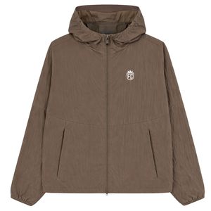 Translucent Windbreaker <b>Jacket</b> & Shorts Set for <b>Men</b> Lightweight Hooded Windbreaker with Elastic Waist Fashion Outdoor Activewear - Product Image 1