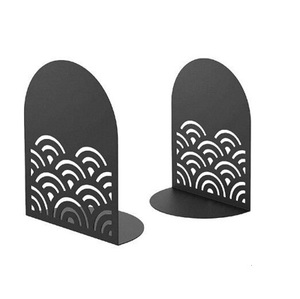 Sujetalibros decorativos de hierro, diseño escultural elegante, soporte funcional para libros, decoración de estantería para sala de estar - Product Image 3