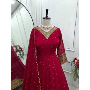 Pent et Dupatta belle robe de soirée avec broderie séquence robe de travail - Product Image 5