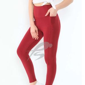 Leggings de sport longs pour femmes, en spandex/polyester 220g, taille haute, extensibles, pour la course à pied, le fitness et le yoga - Product Image 6