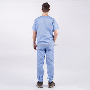 ชุดสครับพยาบาลใช้ได้ทุกเพศชุดผ้าสแปนเด็กซ์ทำจากผ้าไหมโพลีเอสเตอร์ส่งตรงจากโรงงานเวียดนามเครื่องแบบโรงพยาบาล - Product Image 3