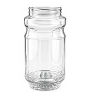 Pot en verre rond de 850 ml très demandé – Récipient de rangement premium pour cuisine, garde-manger, aliments secs, fruits, épices et articles ménagers