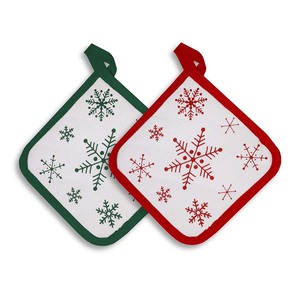 Porte-casserole décoratif de Noël, couleur et taille personnalisées, 100% coton, écologique, résistant au four, passe au lave-vaisselle - Product Image 6