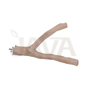 Juguete Ecológico y Duradero para Pájaros de Madera de Café Javawood con Percha en Forma de Y y Soporte Inspirado en la Naturaleza S MW - Product Image 1