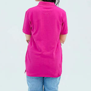 Polo Básico para Mujer, Manga Corta, Color Sólido, Algodón Oxford, Estilo Casual - Product Image 2