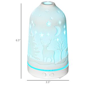 Diffusore di aromi da 100ml con LED a 7 colori 2 modalità nebbia funzione di spegnimento automatico per umidificatore oli essenziali relax - Product Image 3