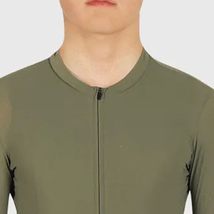 Ensemble de maillot de cyclisme pour homme, vert olive, manches courtes, respirant, séchage rapide, spandex, polyester, kit de vélo pour adultes - Product Image 5