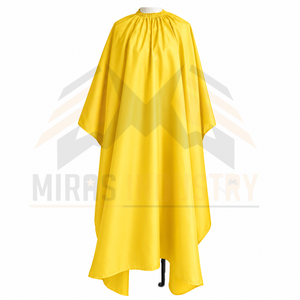ผ้าคลุมตัดผมโพลีเอสเตอร์แบบยูนิเซ็กซ์ สีดำ กันน้ำ ชุดทำงาน - Product Image 5