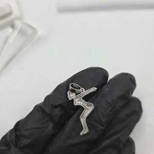<b>Ice</b> <b>Skating</b> Girl Cartoon Moissanite Pendant For Unisex 925 Sterling Silver Unique Hip Hop Style Fine Jewelry Pendants & Charms - Product Image 6