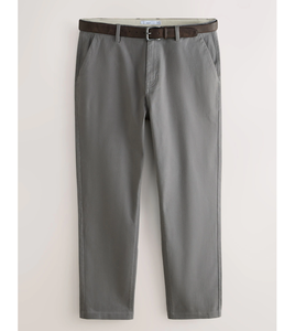 กางเกงชิโน่ผู้ชายสีเทาอ่อน ผ้าคอตตอนสัมผัสนุ่ม ทรงตรง พรีเมียมทวิล ระบายอากาศได้ดี น้ำหนักเบา เหมาะสำหรับธุรกิจ เป็นมิตรกับสิ่งแวดล้อม - Product Image 1