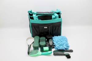 Modern Textile Equestrian Grooming Kit Bag Spacious Horse Grooming Storage Organizer with Washable Pockets - Product Image 3