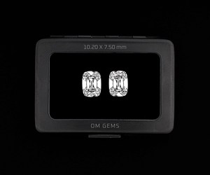 Par de diamantes cultivados en laboratorio certificados por IGI, talla Old Mine y talla Cushion alargada, color elegante E - Product Image 6