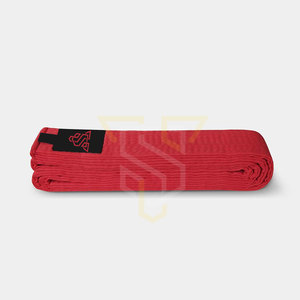 Cinturón de Karate Unisex Cómodo de Algodón de Alta Calidad, Teñido Liso, con Logotipo Personalizado, Servicio OEM para Adultos, Ropa Deportiva, Ropa de Artes Marciales - Product Image 4