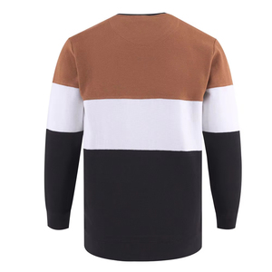 Suéter de Punto con Bloques de Color para Hombre, Cuello Redondo, Corte Regular, Estilo Casual para Otoño - Product Image 2