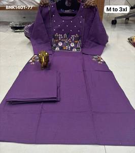 <b>Top</b> Quality Flex Dhabu with Flower-Leaf Thread <b>work</b> Readymade Plazzo-Kurti Set Collection Supplier from Surat At Wholesale Rate - Product Image 3