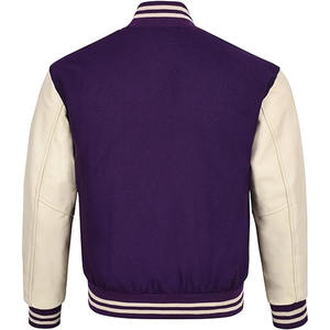 Veste universitaire en cuir personnalisée pour hommes, style Letterman, vente en gros, vestes et manteaux pour hommes - Product Image 6