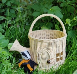 Cesta de Mimbre Botánico Hecha a Mano para Niños, con Detalles de Casa de Juguete, Ideal para Juegos Creativos de Simulación - Product Image 2