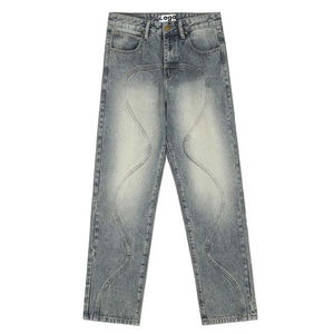 Nuevos Jeans Ajustados de Diseño Personalizado para Hombre, Pantalones Vaqueros de Mezclilla de Alta Calidad a Bajo Precio 2026 - Product Image 1