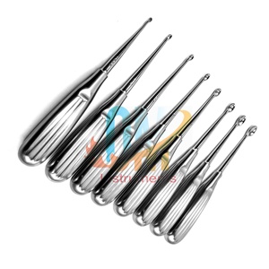 Cureta ósea manual Volkmann de acero inoxidable de 4x5 mm, instrumento quirúrgico ortopédico con acabado pulido tipo cuchara afilada - Product Image 5