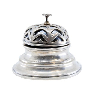 Campana de Mesa de Aluminio Dorada para Restaurante, Oficina o Cocina, con Botón de Presión, al Mejor Precio - Product Image 1