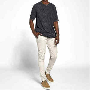 Camisetas Oversize para Hombre, 100% Algodón, Estilo Urbano Hip Hop, Lisas para Impresión Gráfica, con Logo, Lavado Ácido, Logo Personalizado, Camisetas Vintage - Product Image 6