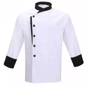 Uniforme de chef unisexe, uniformes de cuisine de restaurant, veste de chef respirante, veste de chef en coton de haute qualité personnalisable - Product Image 1