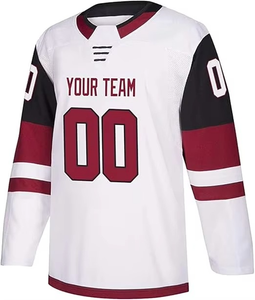 Jersey de Hockey sobre Hielo Profesional de Alta Calidad, Transpirable, 100% Poliéster, Estampado, Talla Grande, Bordado, para Adultos - Product Image 6