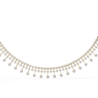 Collier de luxe pour femme en diamant de laboratoire, avec pendentif médaillon étoile ajourée en or jaune 10K 14K 18K et chaîne à maillons trombone