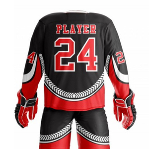 Ensemble d'uniformes de hockey sur glace personnalisés et confortables, impression numérique de haute qualité, respirant, séchage rapide, polyester, couleurs et logo personnalisés - Product Image 6