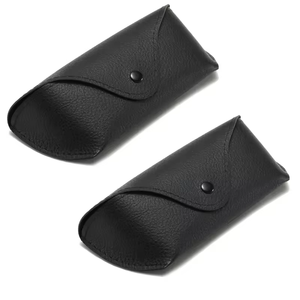 Étui à lunettes en cuir pleine fleur de luxe, résistant aux rayures, pour professionnels B2B, LGC-0055 - Product Image 2