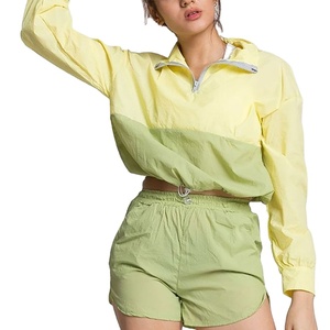 Conjunto de Chaqueta Cortavientos y Pantalones Cortos Personalizados para Mujer, Conjunto Deportivo de 2 Piezas, Ropa Urbana, Chaqueta Cortavientos Corta para Mujer, Conjunto de 2026 - Product Image 3