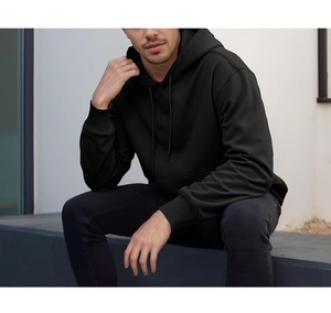 Sweat à capuche pour homme, best-seller, 100% coton, doublé, manches longues, col tombant, uni, confortable, grande taille, personnalisable - Product Image 4